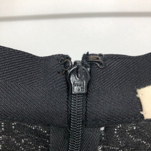 Rebecca Taylor Black & white leopard print flip skater skirt size 8 - Picture 14 of 16